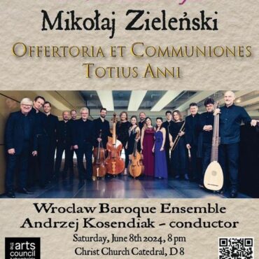 Koncert muzyki barokowej w Dublinie 8 czerwca 2024