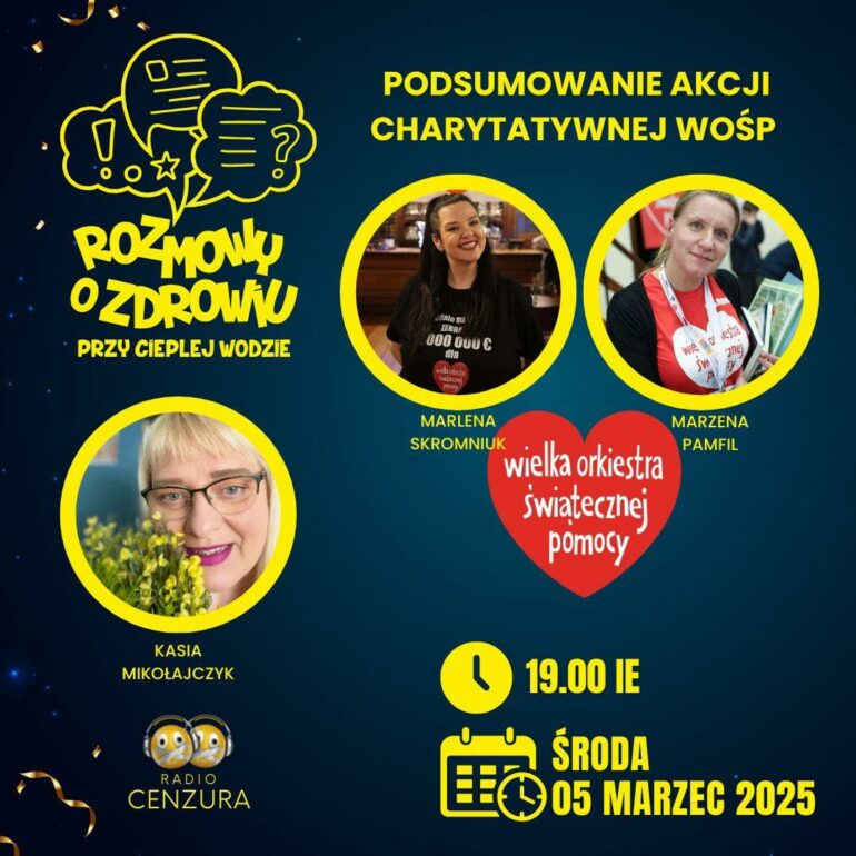 Rozmowy o zdrowiu przy cieplej wodzie WOSP