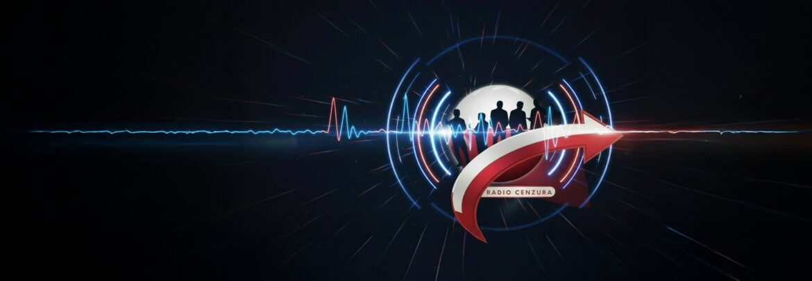 Po prawej stronie osi grafika do audycji radiowej