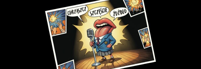 Grafika audycji Łamańce Językowe