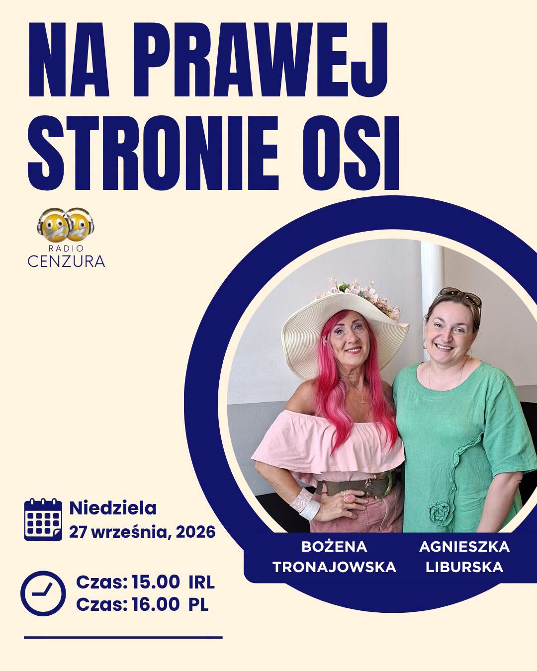 Na prawej stronie osi