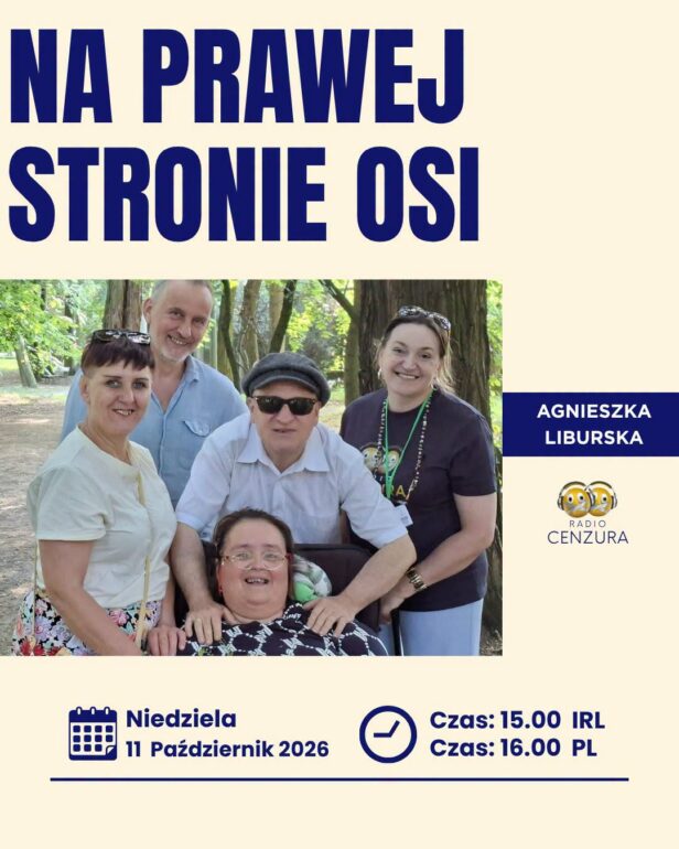 Na prawej stronie osi